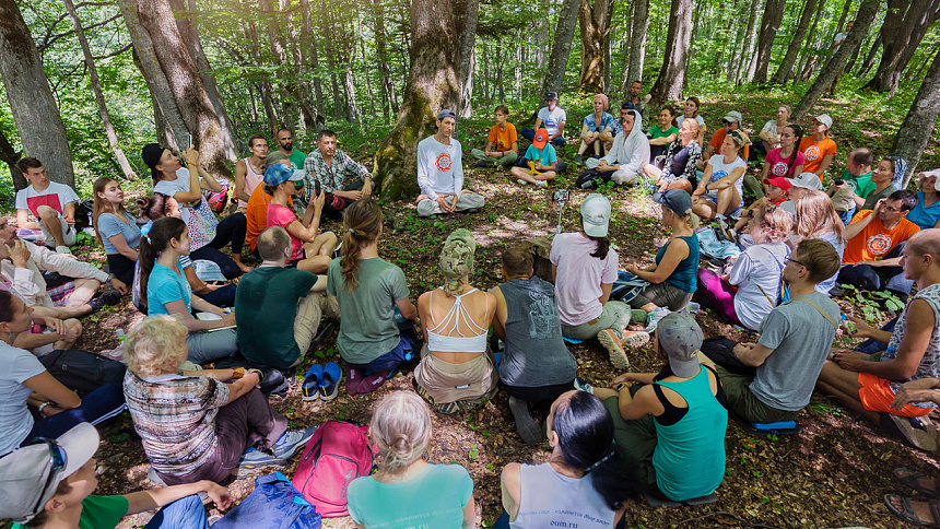 Andrey Verba and teachers of Oum.ru club