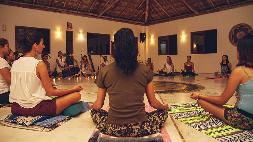 meditation with music photo