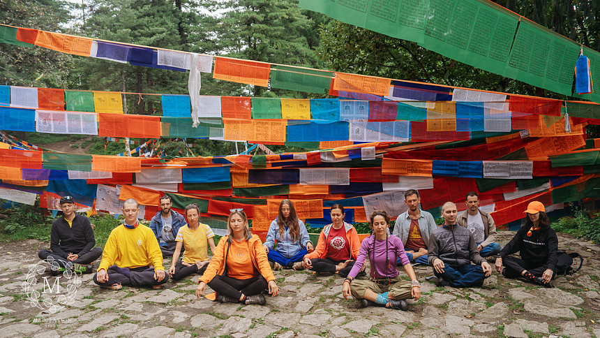 Meditation and flagging photos