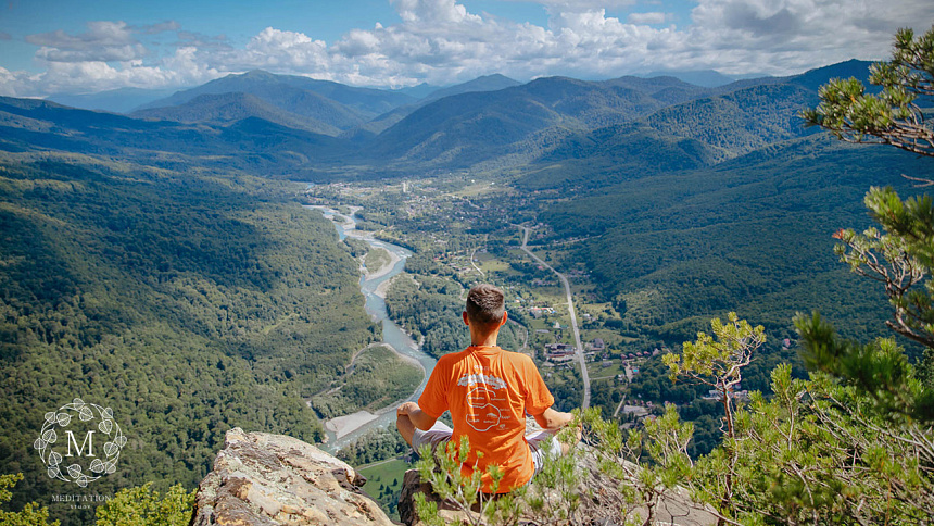 meditation, mountains