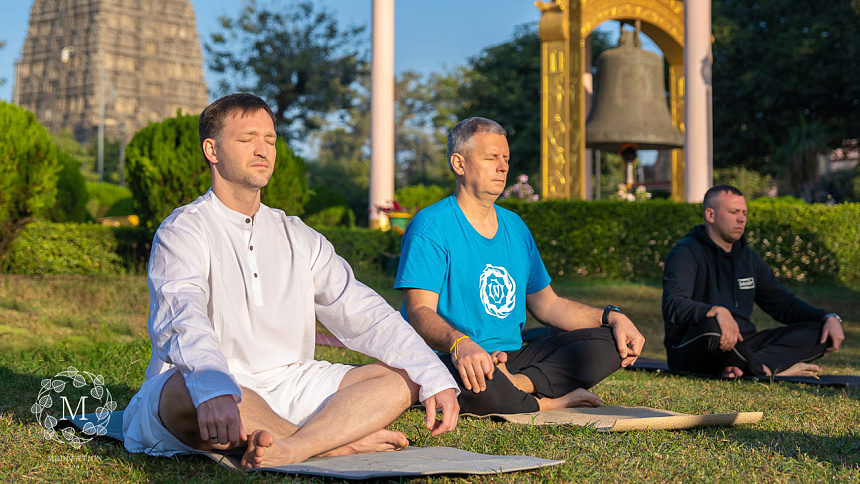 meditation in the park photo