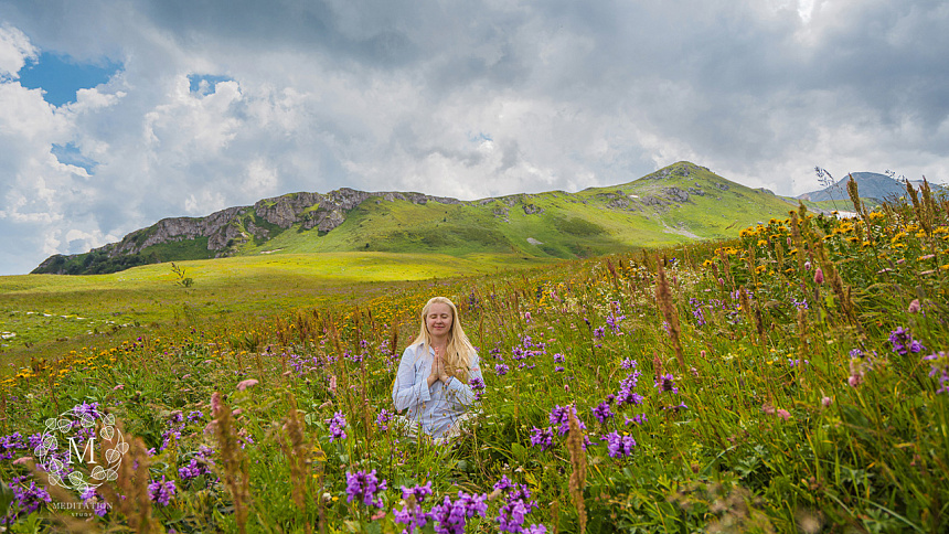 meditation in nature photo