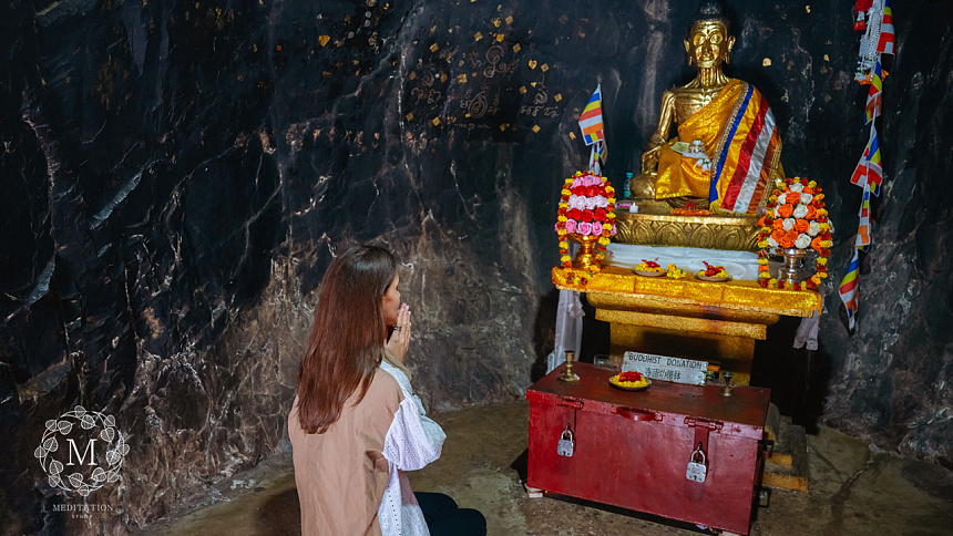 Cave meditation photo