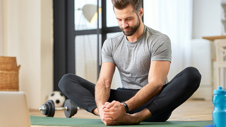 Meditation in sports photo