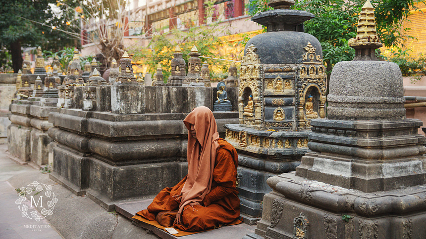 Deep meditation photo