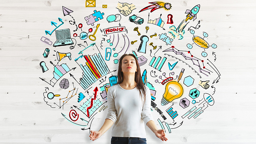 Wishful thinking meditation photo