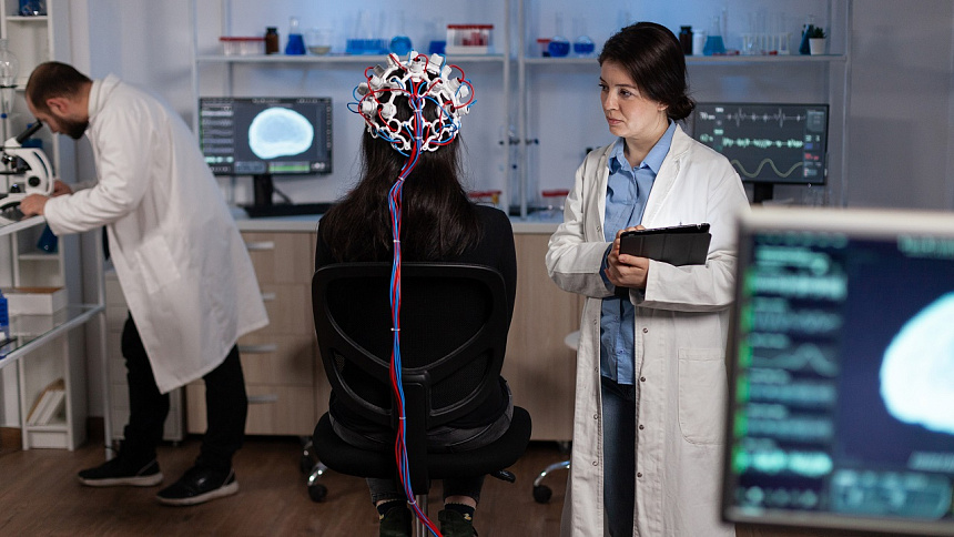 Research on brain activity foto